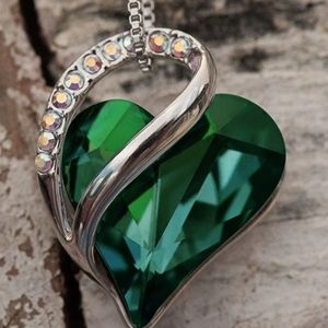 Leafael Infinity Love Heart Birthstone Necklace
